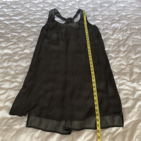 Trouve Olive Green Sleeveless Trapeze Shift Dress SZ S - Picture 9 of 9